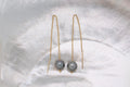 Boucles d’oreilles or et perles rondes (7)