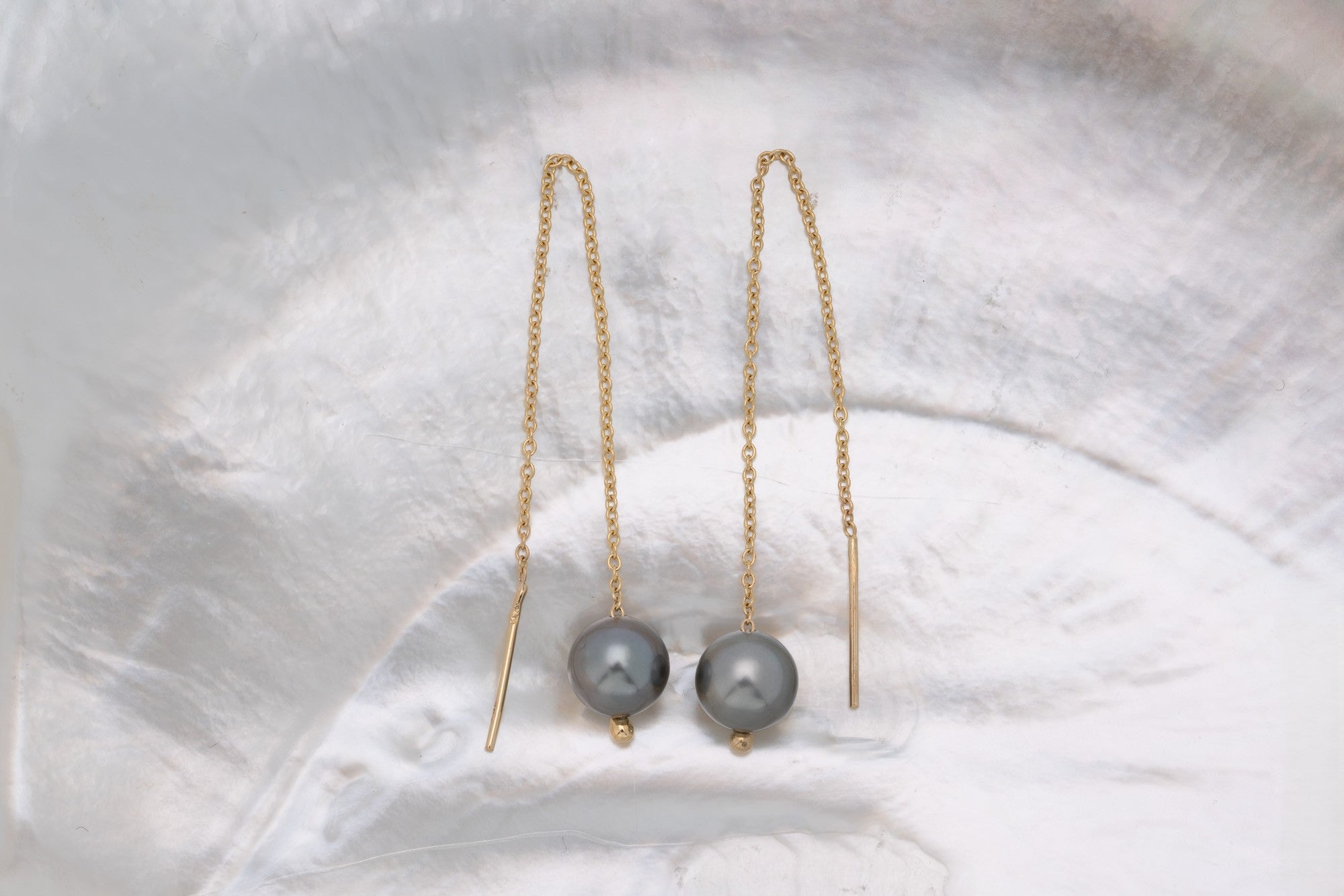 Boucles d’oreilles or et perles rondes (7)