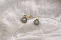 Boucles d’oreilles or, diamants et perles rondes (2)
