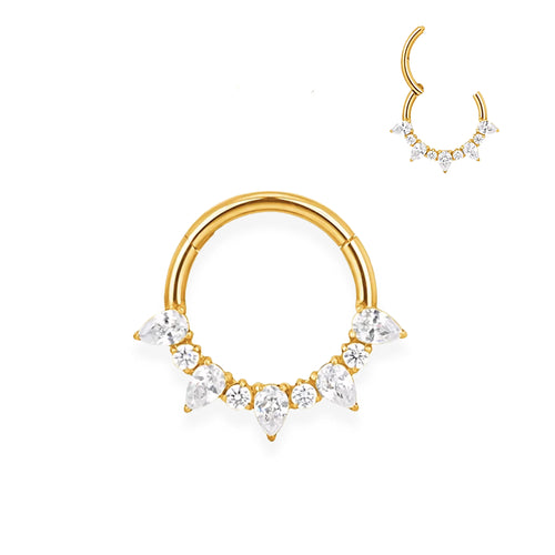 anneau en titane zircon