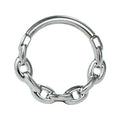 Piercing anneau argenté / doré à petite maille