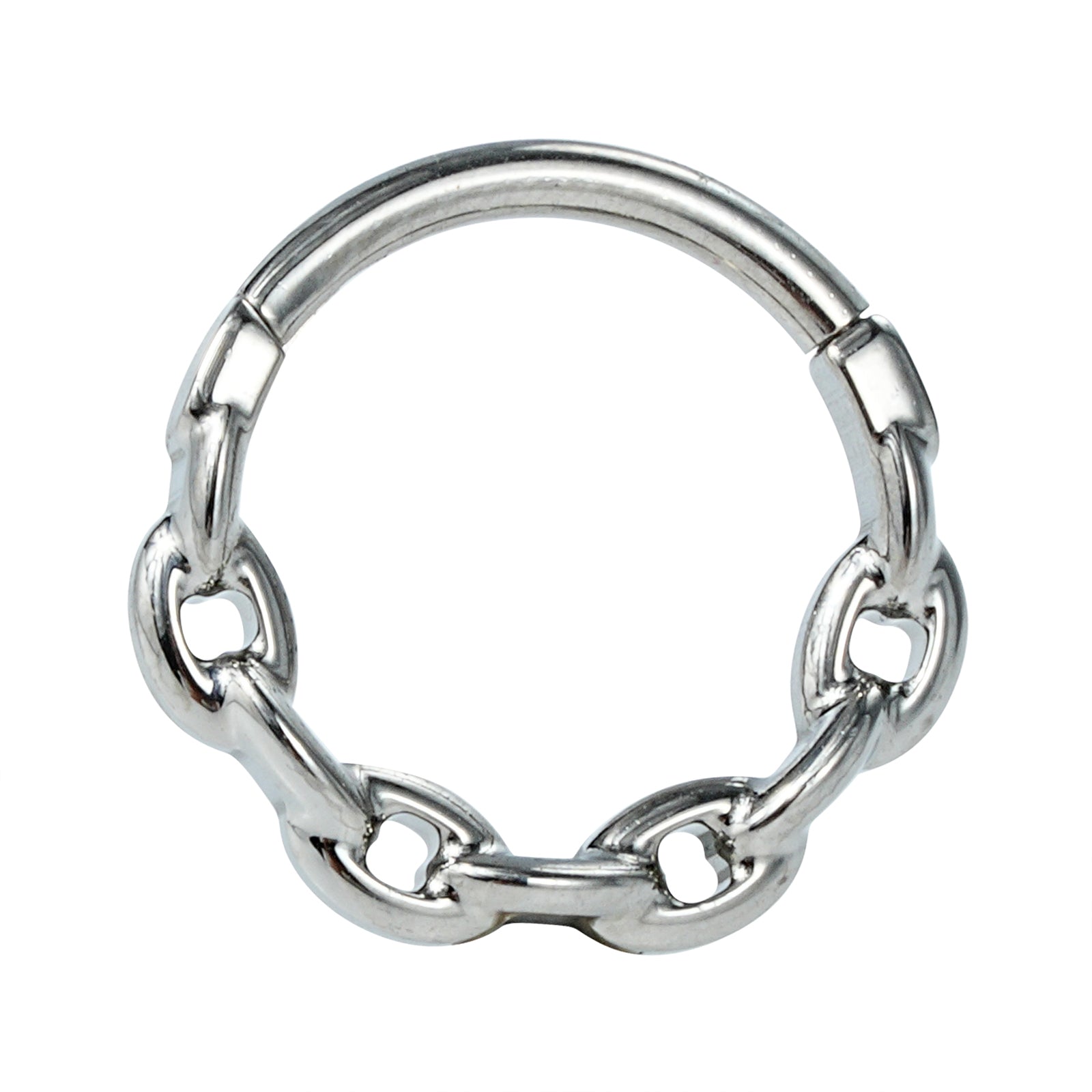 Piercing anneau argenté / doré à petite maille