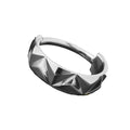 Piercing anneau argenté / doré ciselé triangle
