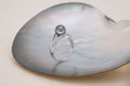 Bague argent et perle ovale (1)