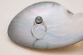 Bague argent et perle ronde (3)