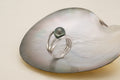 Bague argent et perle ovale (4)