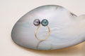 Bague toi & moi or et perles ovales