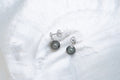 Boucles d’oreilles argent avec perles ovales (1)