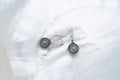 Boucles d’oreilles argent avec perles ovales (6)