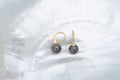 Boucles d’oreilles or et perles rondes (6) 9-10