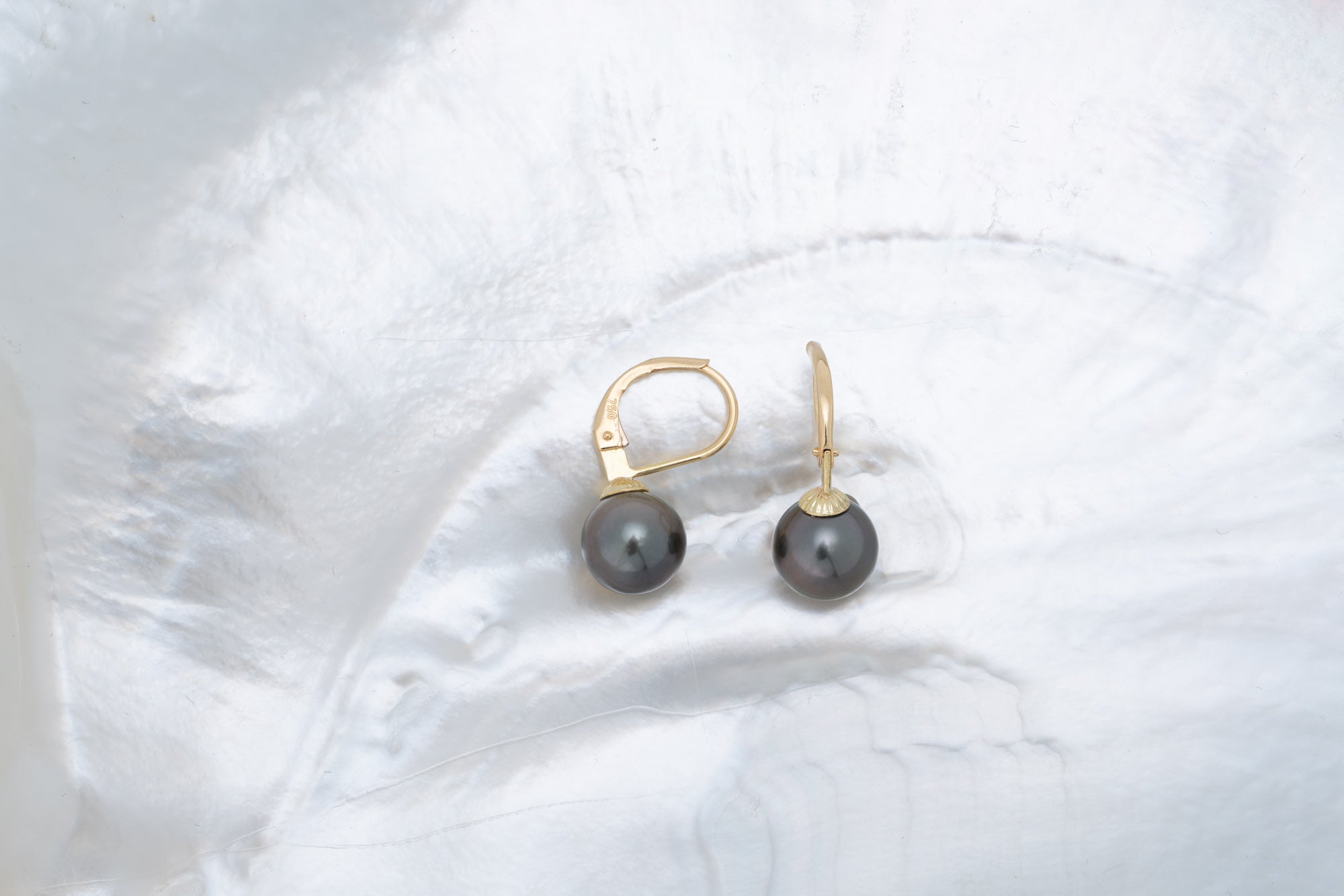 Boucles d’oreilles or et perles rondes (6) 9-10