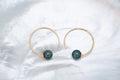Boucles d’oreilles or et perles rondes (11)