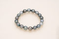 Bracelet élastique avec perles cerclées 9-10 mm