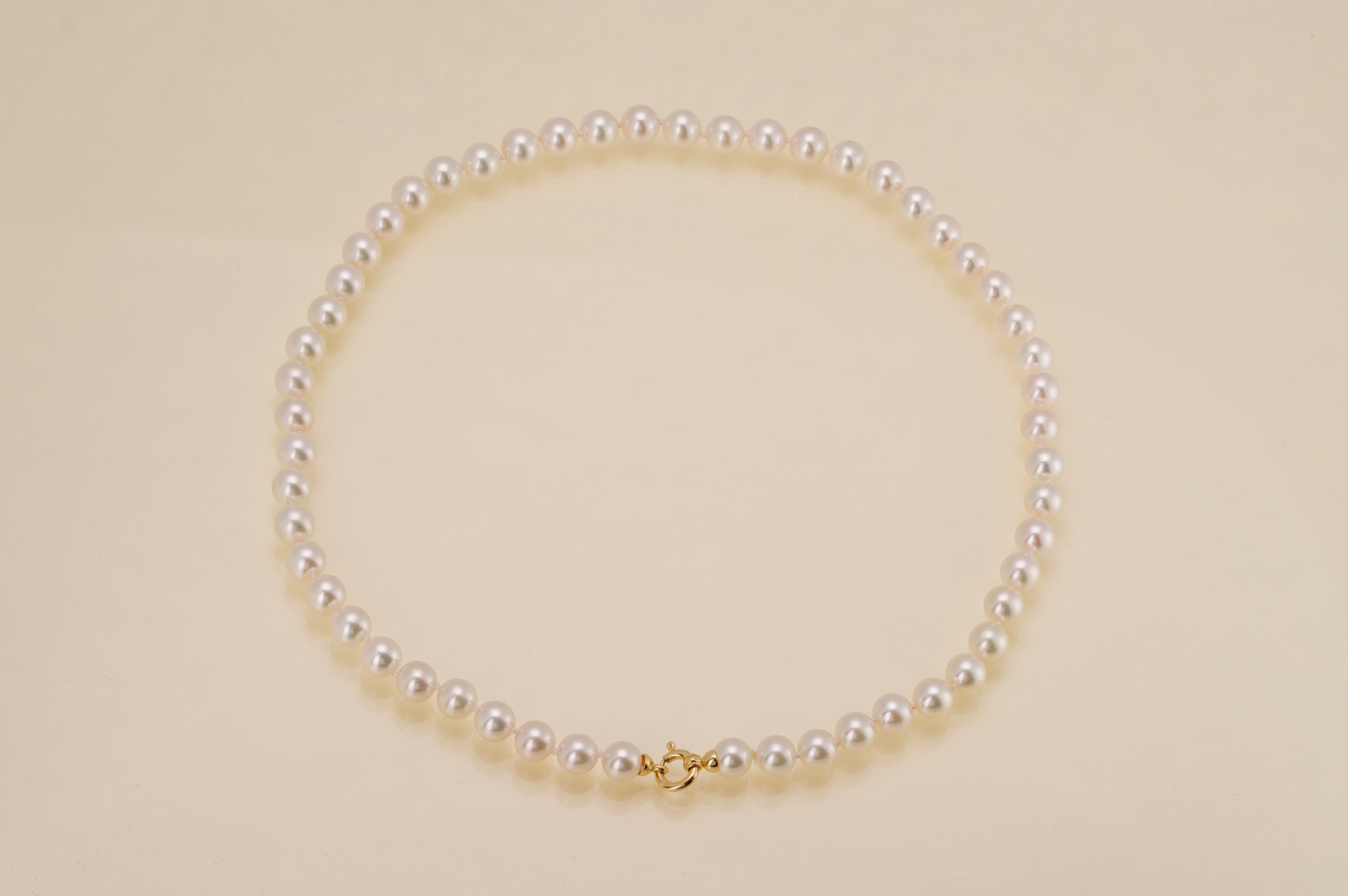 Collier de perles akoya rondes