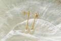Boucles d’oreilles or, diamants et perles Akoya