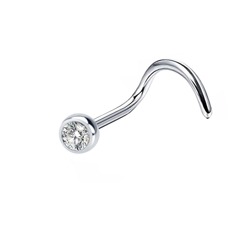 Piercing Narine  strass Zircon en Titane