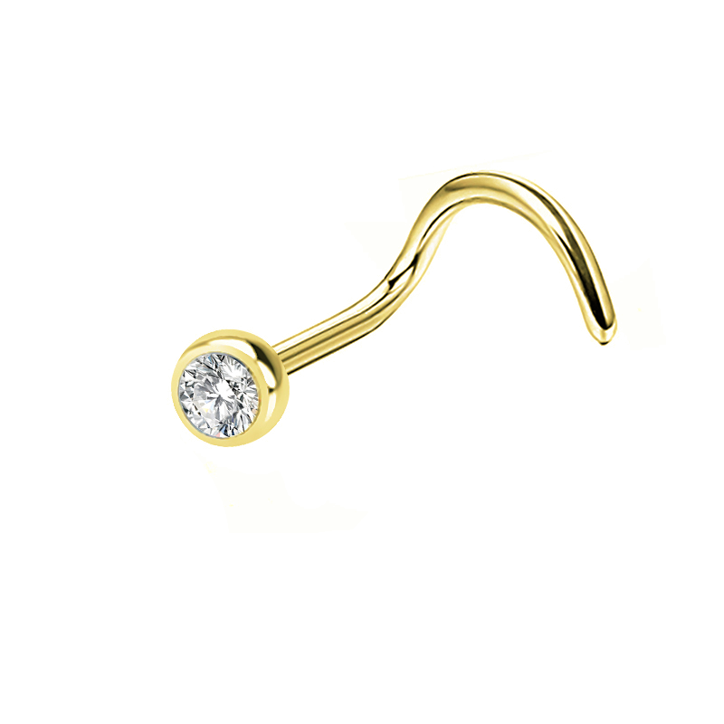 Piercing Narine  strass Zircon en Titane