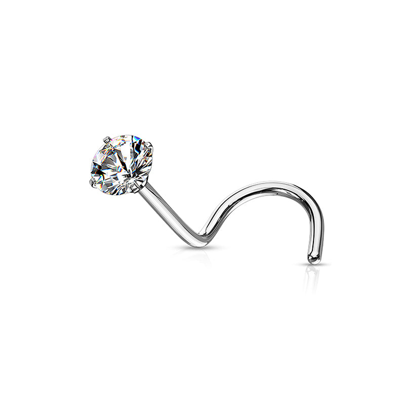 Piercing Narine griffer Zircon en Titane