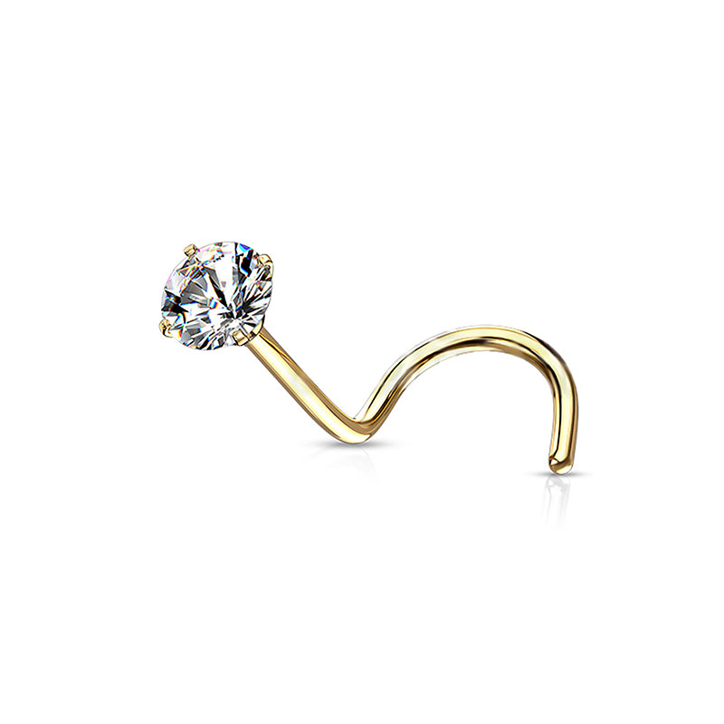 Piercing Narine griffer Zircon en Titane