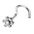 Piercing Narine fleur Zircon