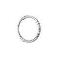 Anneau pour le nez en titane zircon sur la tranche