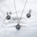 Parure argent et perles ovales (1)