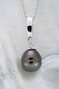 Pendentif argent et perle cerclée (6)