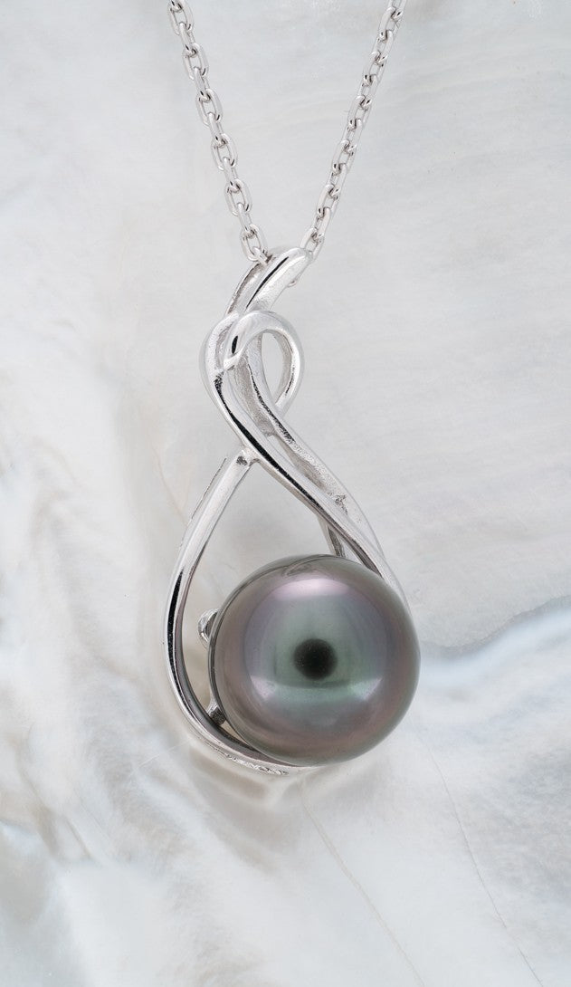 Pendentif argent et perle ovale (5)