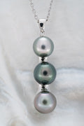 Pendentif argent et perle cerclée (10)