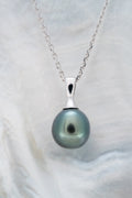 Pendentif argent et perle ovale (2)