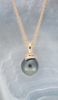 Pendentif or et perle ovale (4)